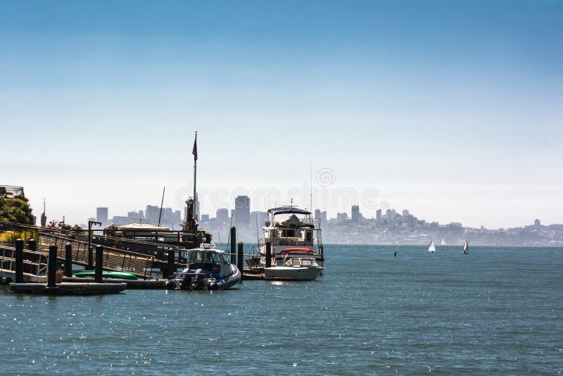 Skyline of San Francisco from Tiburon, California