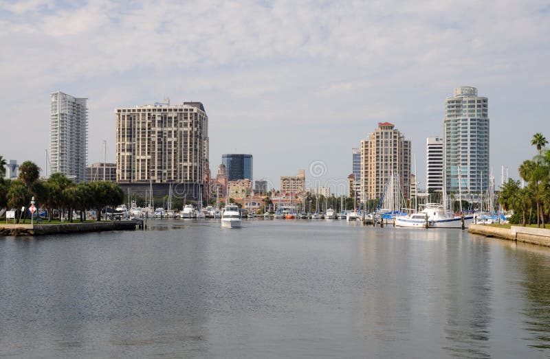  Skyline  Of St  Petersburg  Florida  Stock Image Image of 