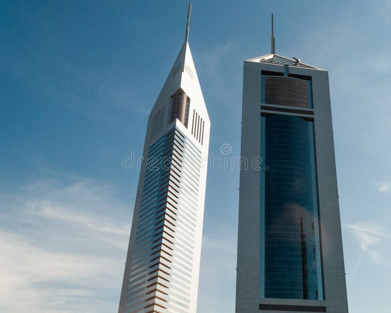 Skylscraper близнецов Дубай, ОАЭ стоковое изображение Skylscraper близнецов Дубай, ОАЭ стоковое изображение