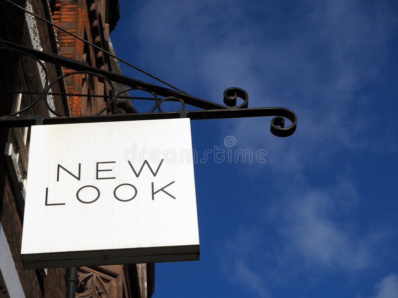 Chester. Cheshire, United Kingdom - 20 March 2024 : Sign above the New Look fashion store in Cheshire England. Chester. Cheshire, United Kingdom - 20 March 2024 : Sign above the New Look fashion store in Cheshire England