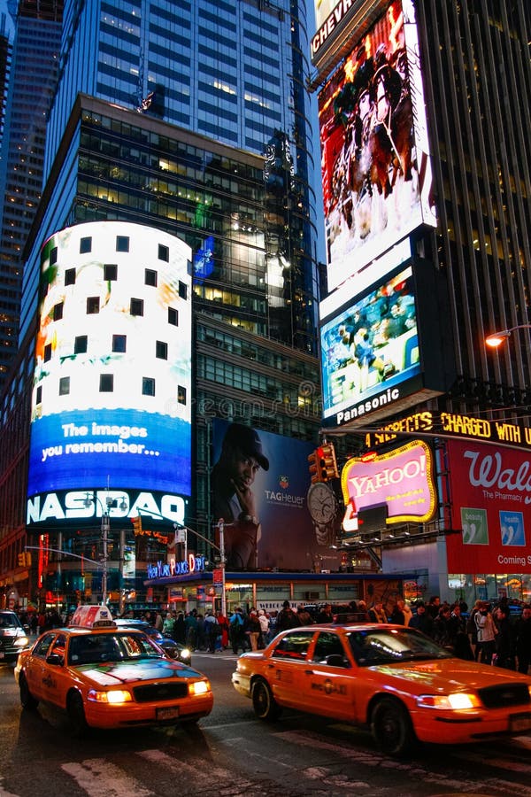 Trafikstockning I Times Square New York City Redaktionell Bild Bild