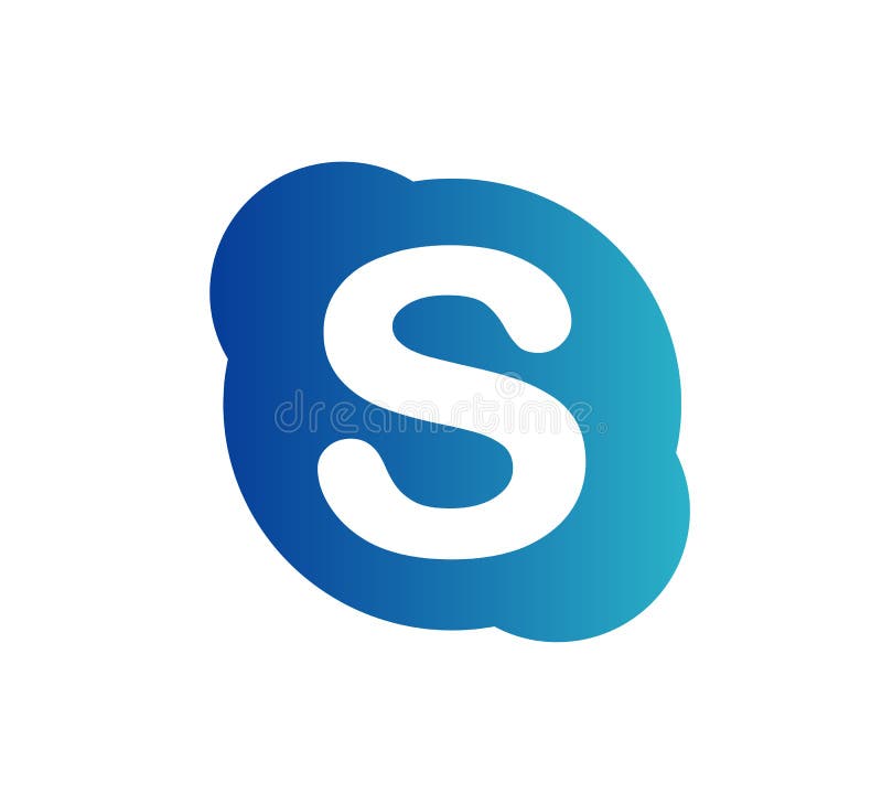 白色背景中的skype徽标编辑说明编辑类图片. 插画包括有社会, 社论 