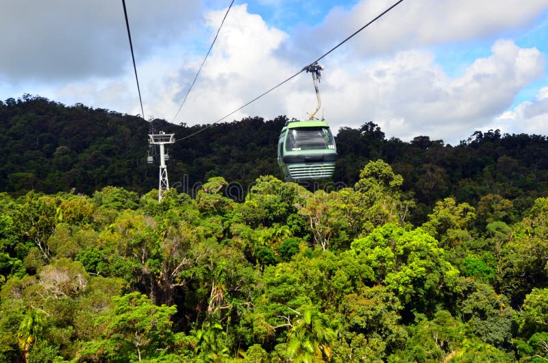 Skyrail Rainforest Cableway above Barron Gorge National Park Que