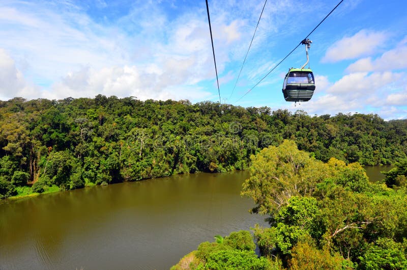 Skyrail Rainforest Cableway above Barron Gorge National Park Que