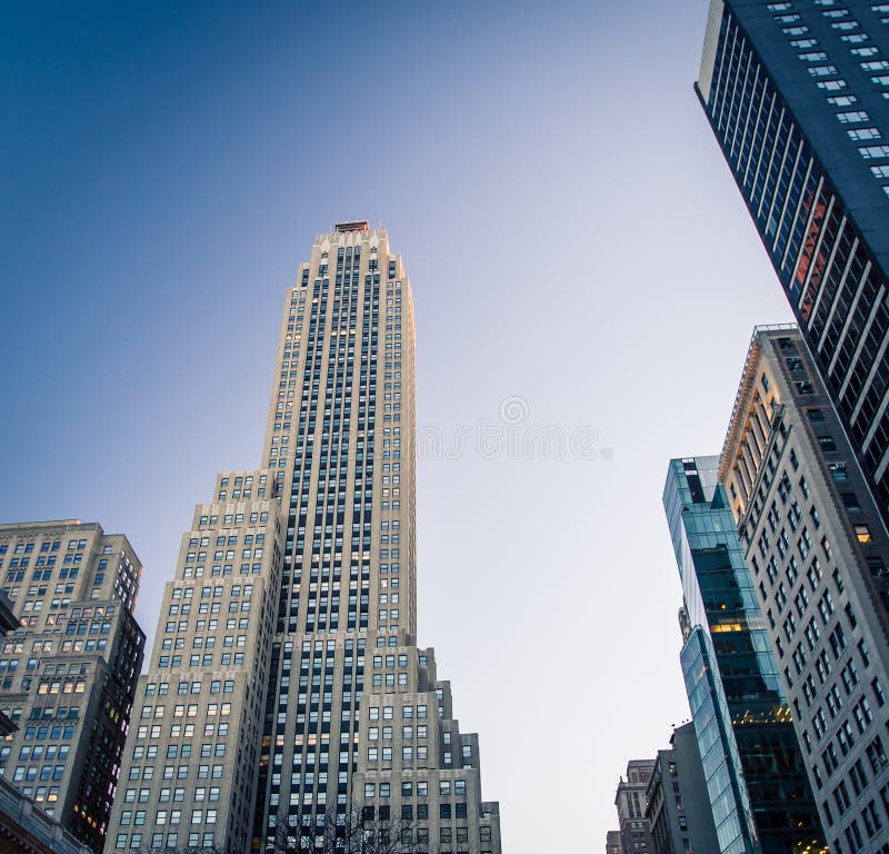 Skyscraper new York city stock photography