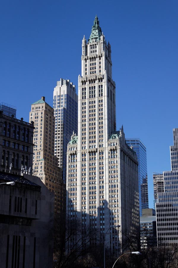 Skyscraper Tower New York City Stock Image - Image of city, green: 15798561