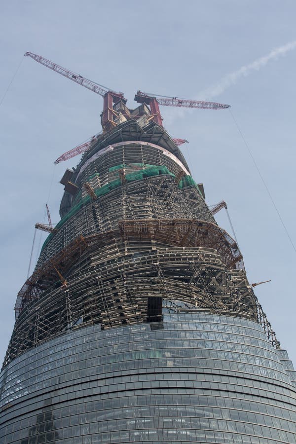 Skyscraper under construction in Shanghai