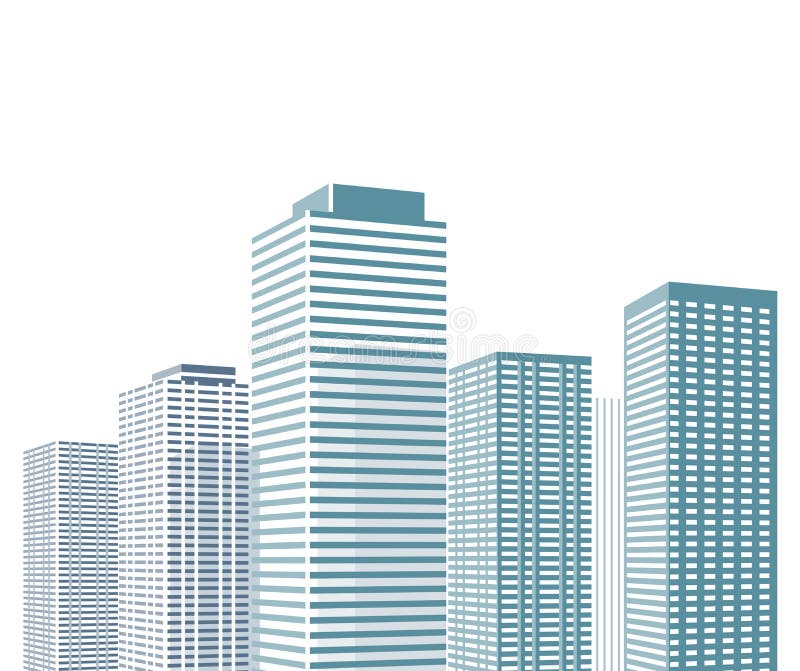 City skyscrapers stock vector. Illustration of park, diversity - 26553583