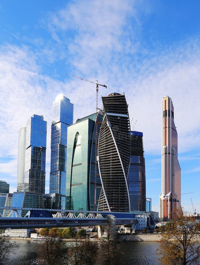 Skyscrapers of the International Business Center (City), Moscow, Russia