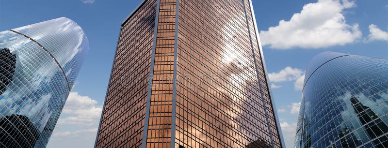 Skyscrapers of the International Business Center (City), Moscow, Russia