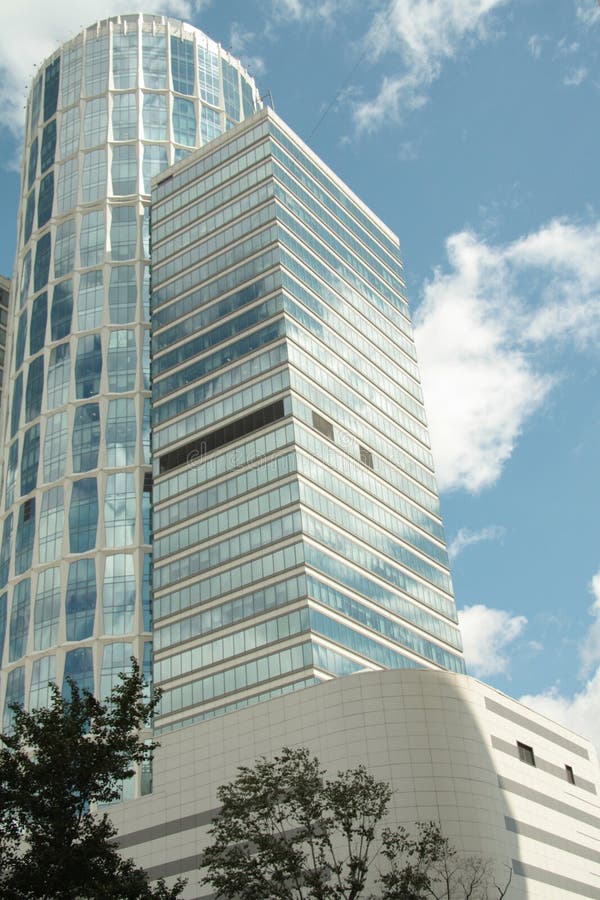 Skyscrapers in a modern city royalty free stock image