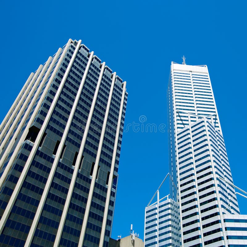 Skyscrapers in perth, western australia royalty free stock images Skyscrapers in perth, western australia royalty free stock images