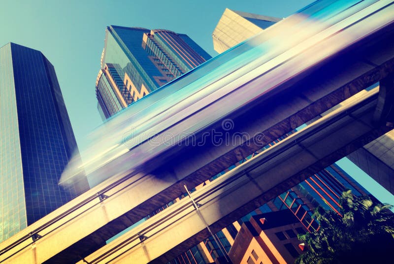 Skytrain prędkości miasta transportu pojęcie obraz royalty free Skytrain prędkości miasta transportu pojęcie obraz royalty free