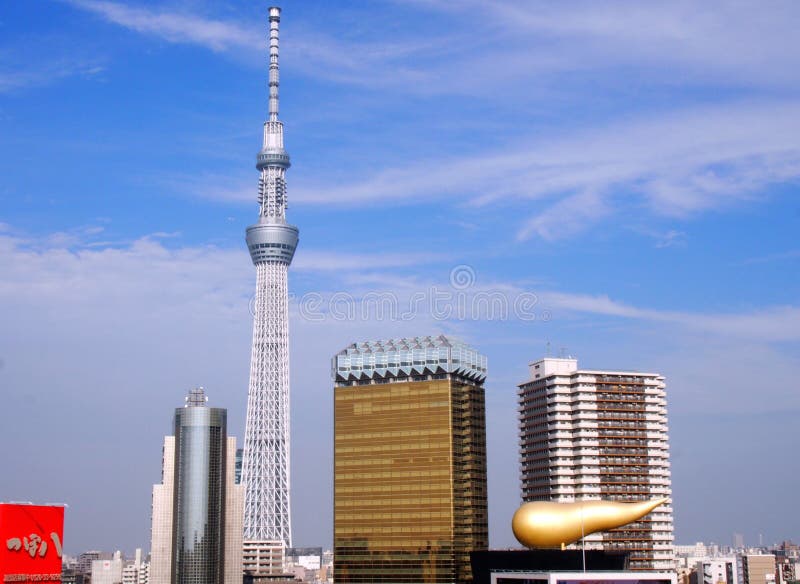 Skytreetoren in Tokyo Japan royalty-vrije stock foto's Skytreetoren in Tokyo Japan royalty-vrije stock foto's