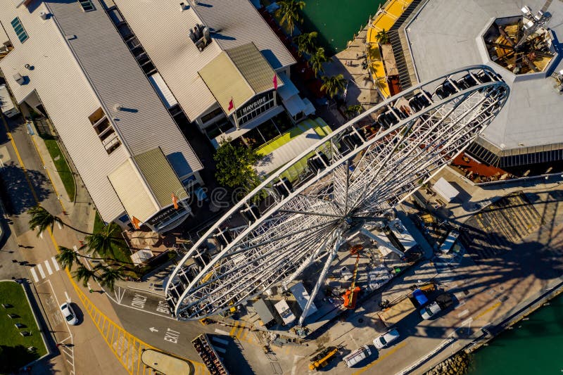 Skyviews Miami Ferris Wheel at Bayside Marketplace Editorial Image