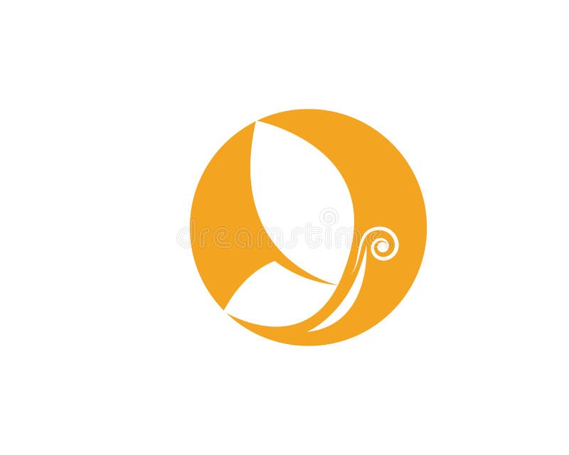 Skönhetfjäril Logo Template stock illustrationer