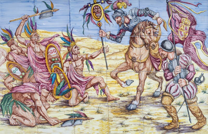 Slag van Otumba Verovering van Azteekse Imperiumscène