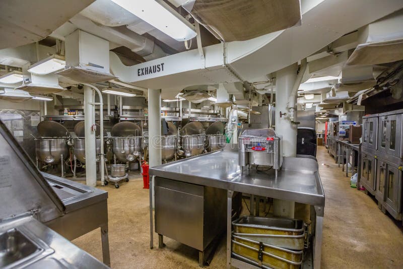Slagschip kokende ruimte royalty-vrije stock fotografie Slagschip kokende ruimte royalty-vrije stock fotografie
