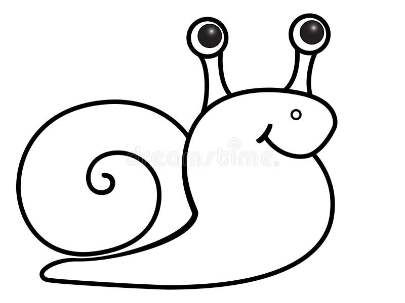 Slak, schaaldieren Een weinig zoet weinig slak stock illustratie Slak, schaaldieren Een weinig zoet weinig slak stock illustratie