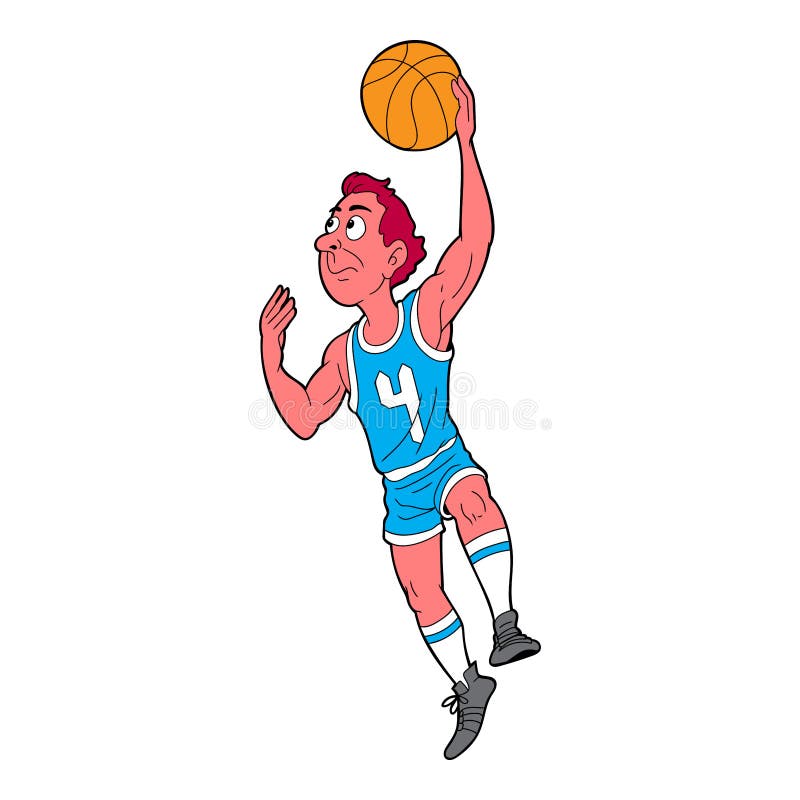 Cartoon slam dunk stock vector. Illustration of unique 260458557