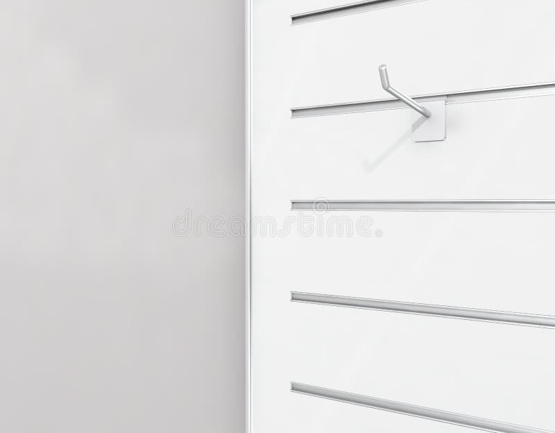 Slatboard Display with Peghooks Stock Illustration Illustration of