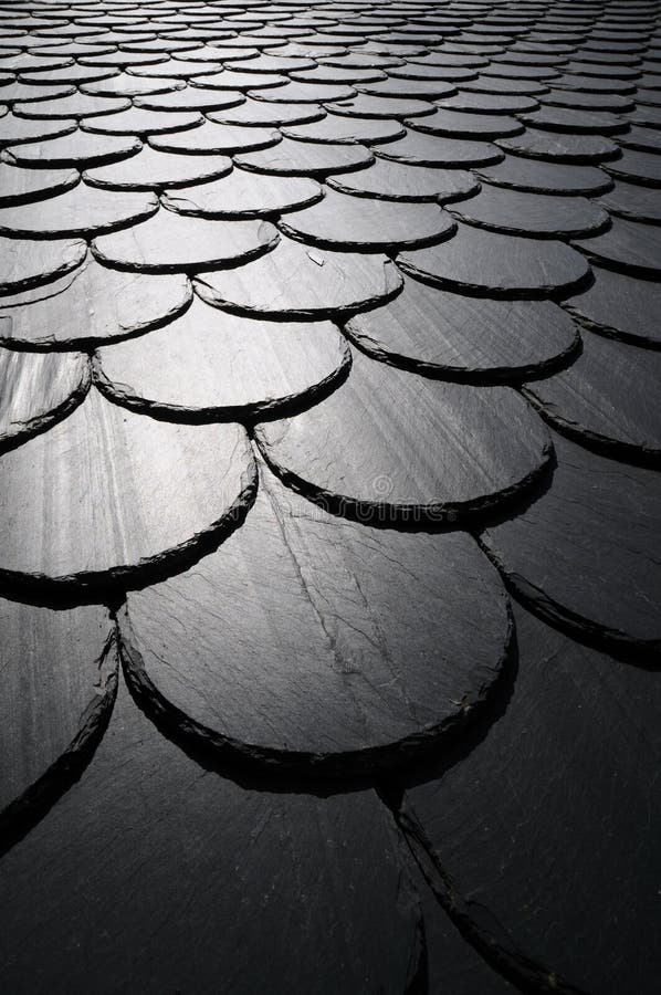 Slate roof royalty free stock images