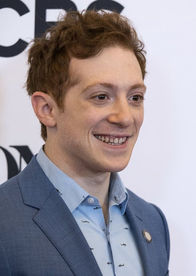 Actor Ethan Slater arrives for the 2018 Tony Awards Meet the Nominees press junket at the InterContinental New York Times Square Hotel on May 2, 2018. The nominees from Broadway theater productions were announced May 1, and the 72nd Annual Tony Awards will take place on June 10, 2018, at Radio City Music Hall in New York City. Slater was nominated in the category of Best Performance by an Actor in a Leading Role in a Musical for his work in `SpongeBob SquarePants: The Musical.`. Actor Ethan Slater arrives for the 2018 Tony Awards Meet the Nominees press junket at the InterContinental New York Times Square Hotel on May 2, 2018. The nominees from Broadway theater productions were announced May 1, and the 72nd Annual Tony Awards will take place on June 10, 2018, at Radio City Music Hall in New York City. Slater was nominated in the category of Best Performance by an Actor in a Leading Role in a Musical for his work in `SpongeBob SquarePants: The Musical.`