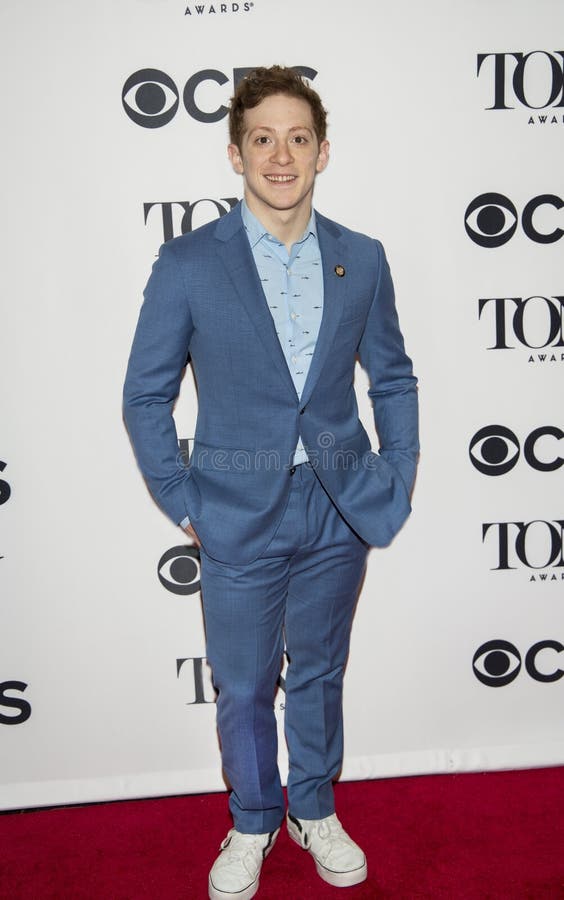 Actor Ethan Slater arrives for the 2018 Tony Awards Meet the Nominees press junket at the InterContinental New York Times Square Hotel on May 2, 2018. The nominees from Broadway theater productions were announced May 1, and the 72nd Annual Tony Awards will take place on June 10, 2018, at Radio City Music Hall in New York City. Slater was nominated in the category of Best Performance by an Actor in a Leading Role in a Musical for his work in `SpongeBob SquarePants: The Musical.`. Actor Ethan Slater arrives for the 2018 Tony Awards Meet the Nominees press junket at the InterContinental New York Times Square Hotel on May 2, 2018. The nominees from Broadway theater productions were announced May 1, and the 72nd Annual Tony Awards will take place on June 10, 2018, at Radio City Music Hall in New York City. Slater was nominated in the category of Best Performance by an Actor in a Leading Role in a Musical for his work in `SpongeBob SquarePants: The Musical.`