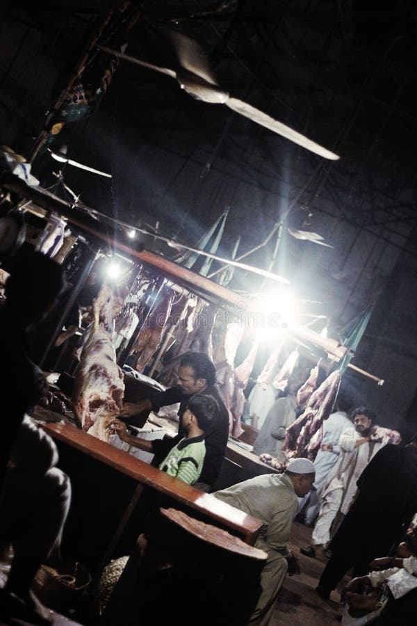 Slaughterhouse in Saddar Bazzar Karachi Editorial Photography Image