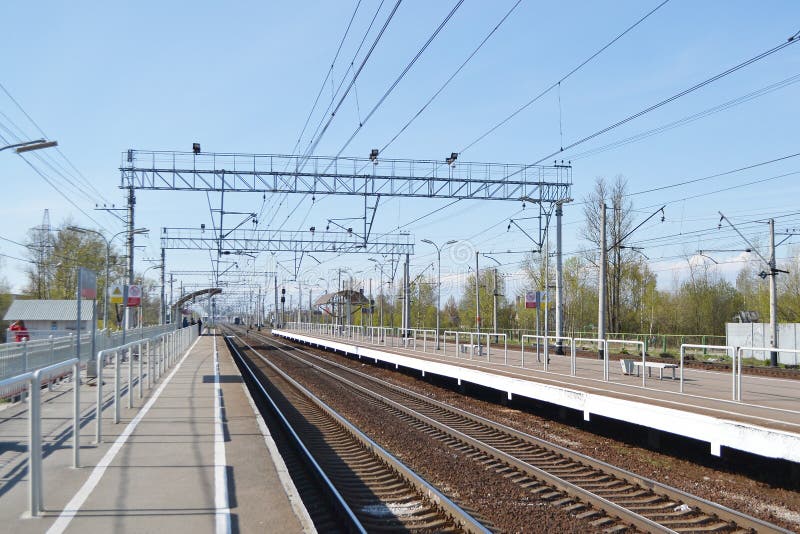 Slavo della stazione ferroviaria fotografia stock Slavo della stazione ferroviaria fotografia stock