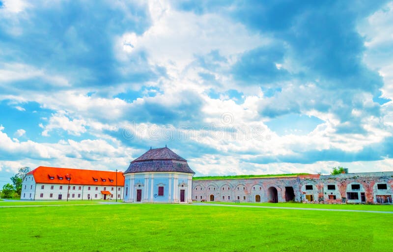 Military fort in Slavonski Brod stock photography Military fort in Slavonski Brod stock photography