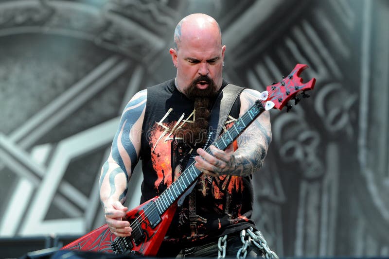 Slayer, Kerry King during the Concert Editorial Image - Image of italy ...