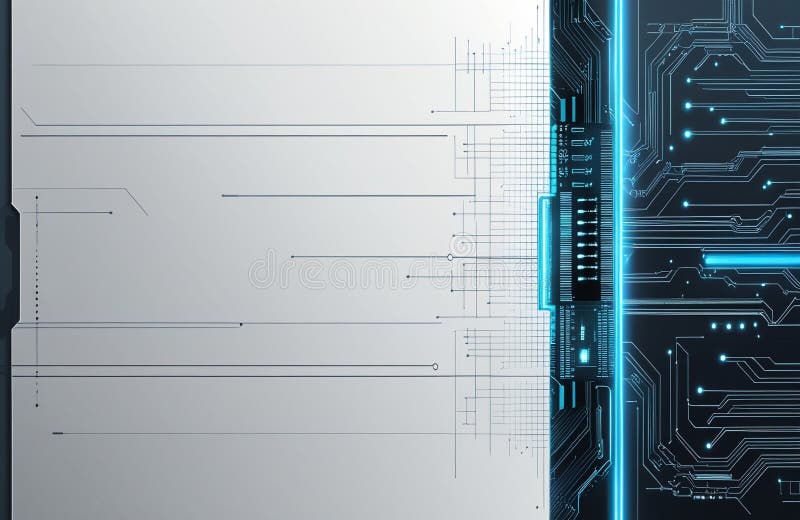 Sleek digital background with tech grids vector illustration