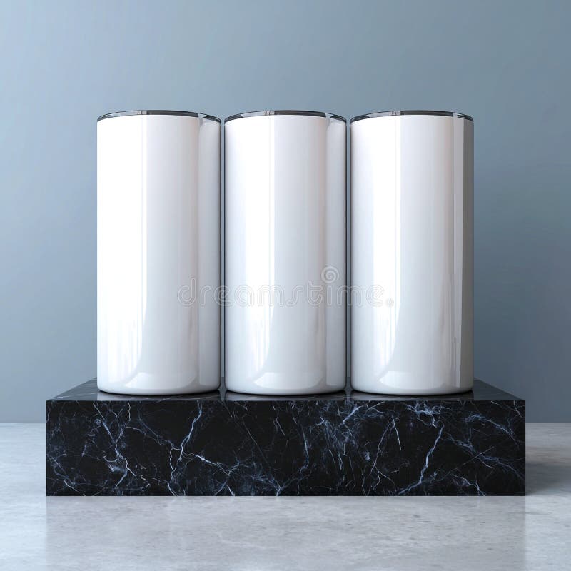 Sleek Minimalist Canister Set Elegant Kitchen Organization royalty free illustration