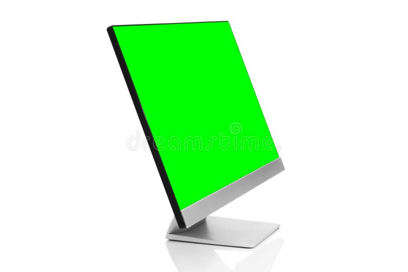 Side View Modern Laptop Mockup Computer Open White Screen Isolated with
