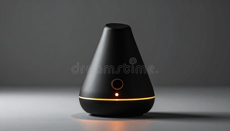 Sleek Smart Home Device with Ambient LED Light vector illustration