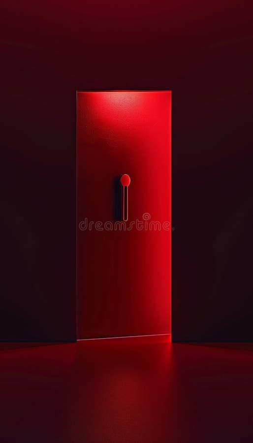 Sleek visual of a simple computer password against a deep dark red background without shadows royalty free illustration