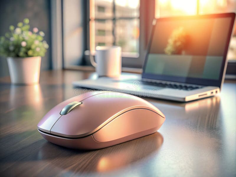 Sleek Wireless Mouse Mockup Customizable Design Professionelle Präsentation für modernes Tech Zubehör vektor abbildung