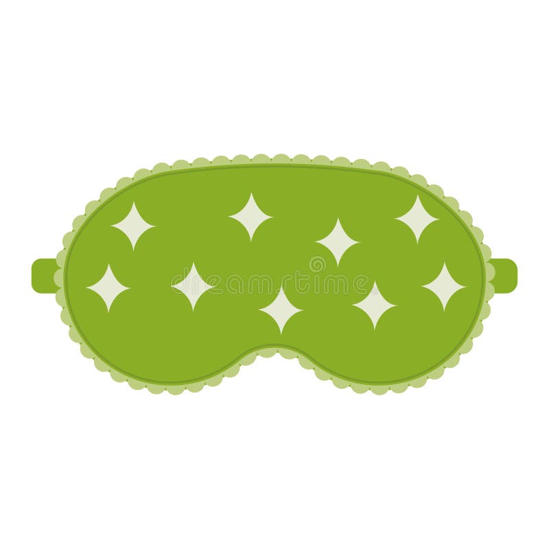 Sleep Mask with a Pattern, Color Isolated Vector Illustration Stock