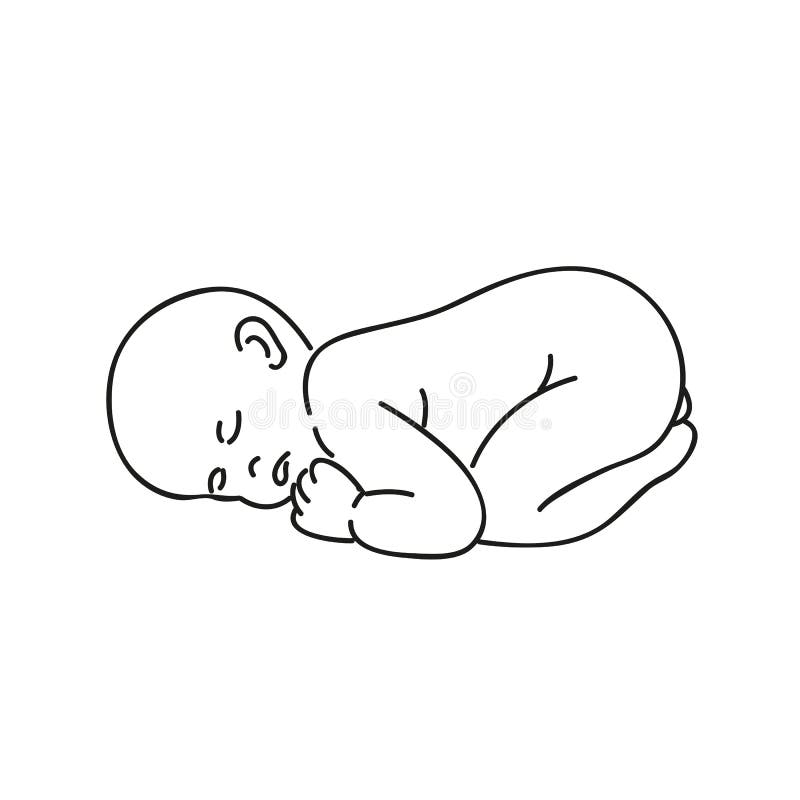 11800 Sleeping Baby Illustrations RoyaltyFree Vector Graphics  Clip  Art  iStock  Baby sleeping in crib Baby sleeping on back Baby