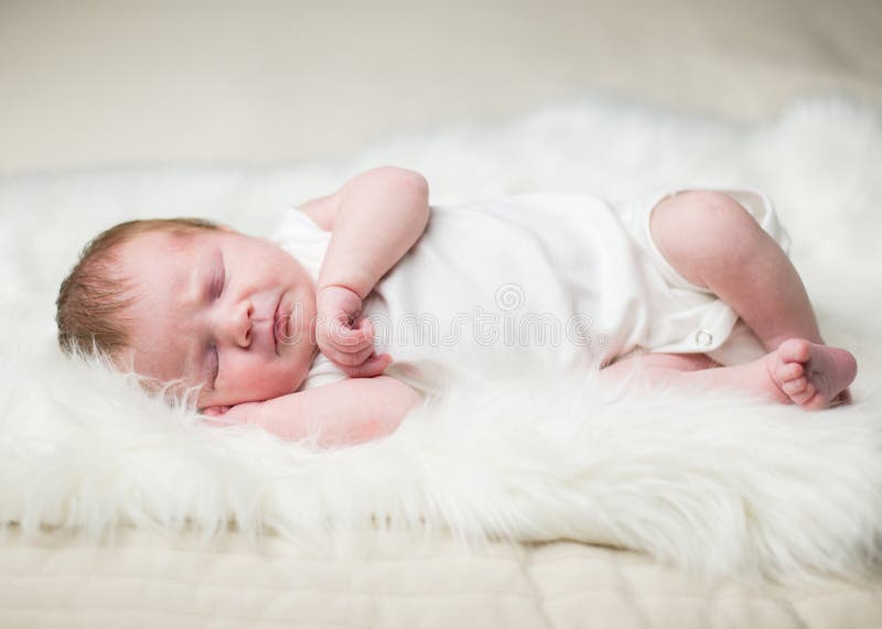 Cute Mixed Race Babies Sleeping White Background Stock Photos Free