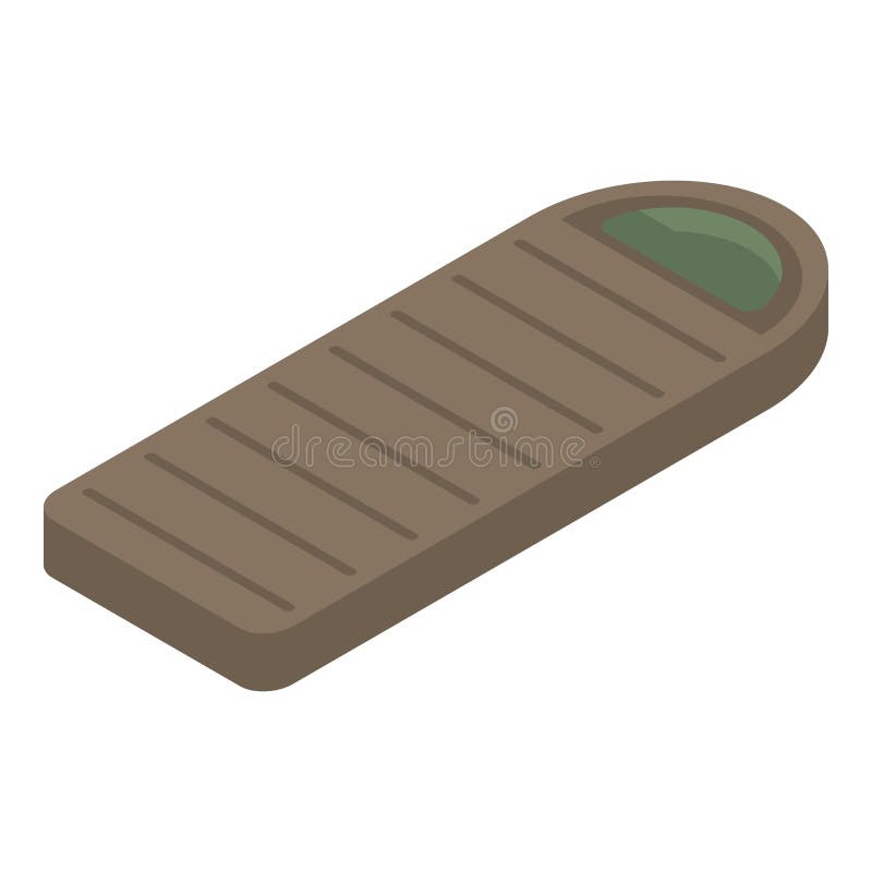 Sleeping bag icon, isometric style royalty free illustration