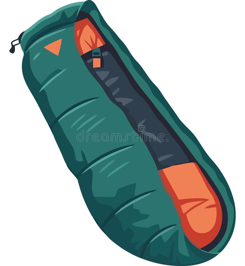 Sleeping bag illustration stock illustration. Illustration of packet