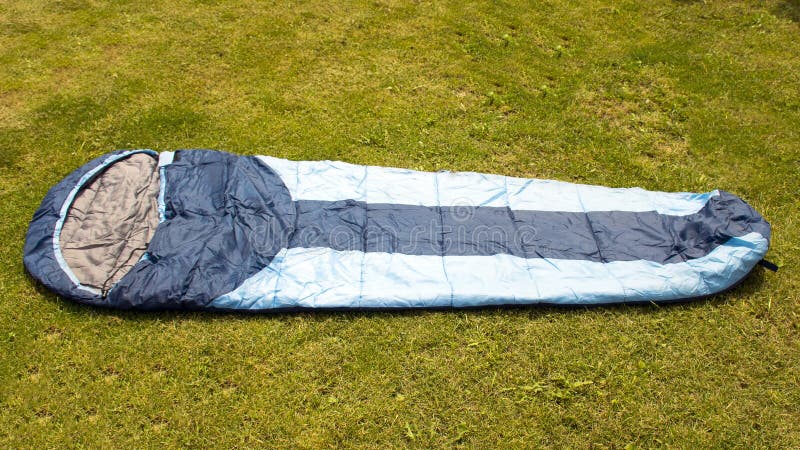 Sleeping Bag in the Tent. Camping. Equipment for Recreation and Tourism ...
