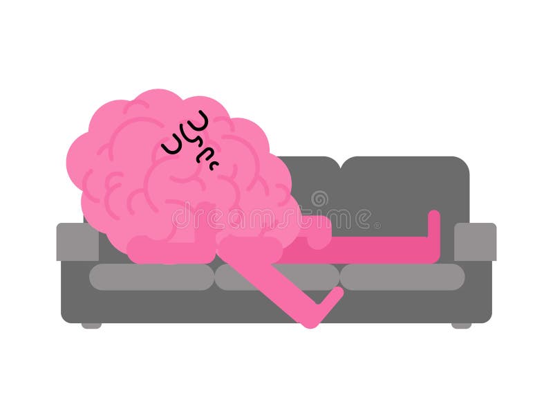 Sleeping brains. Вектор спящий мозг. Изображение спящего мозга.