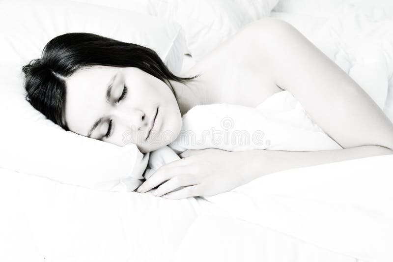 Sleeping bright woman