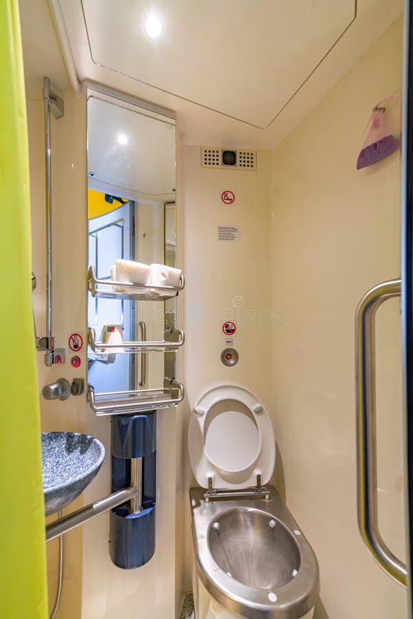 Sleeping deluxe compartment in night train from Prague to Humenne in Prague CZ 09 26 2025. Night train stock images, royalty-free photos and pictures