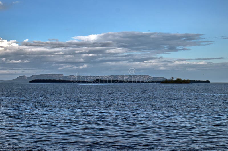 The Sleeping Giant Seen from Marsh Island Lake Superior Thunder Bay
