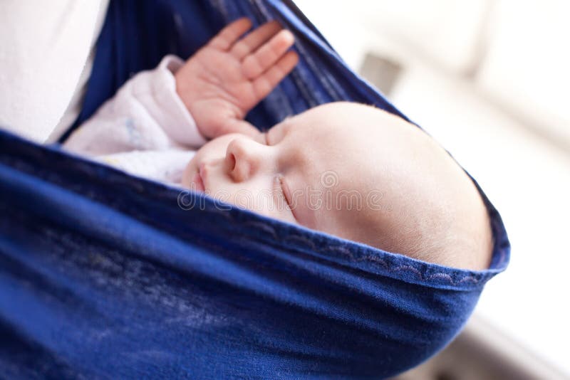 Baby sleeping on mother stock photo. Image of mother, cute 2147272