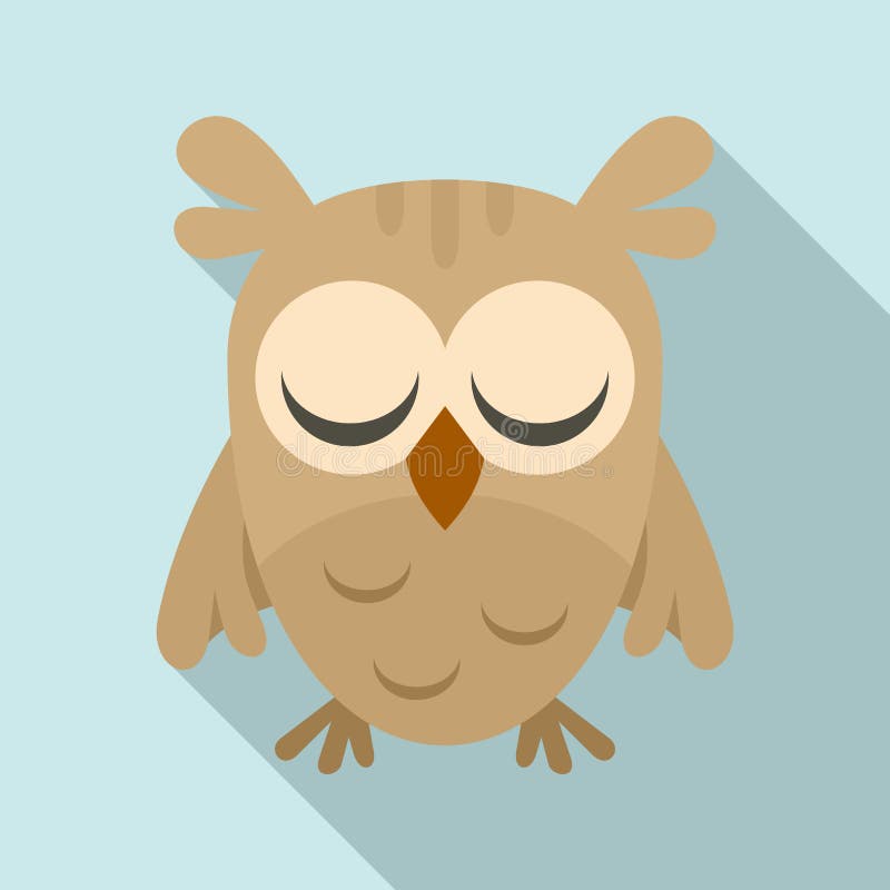 Sleeping owl stock vector. Illustration of nature, happy - 53989285